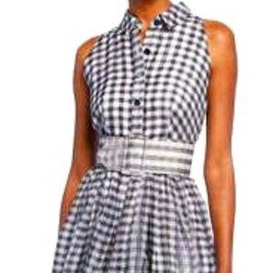 ISO Shoshanna Tahla Checkered Sleeveless Long Belt